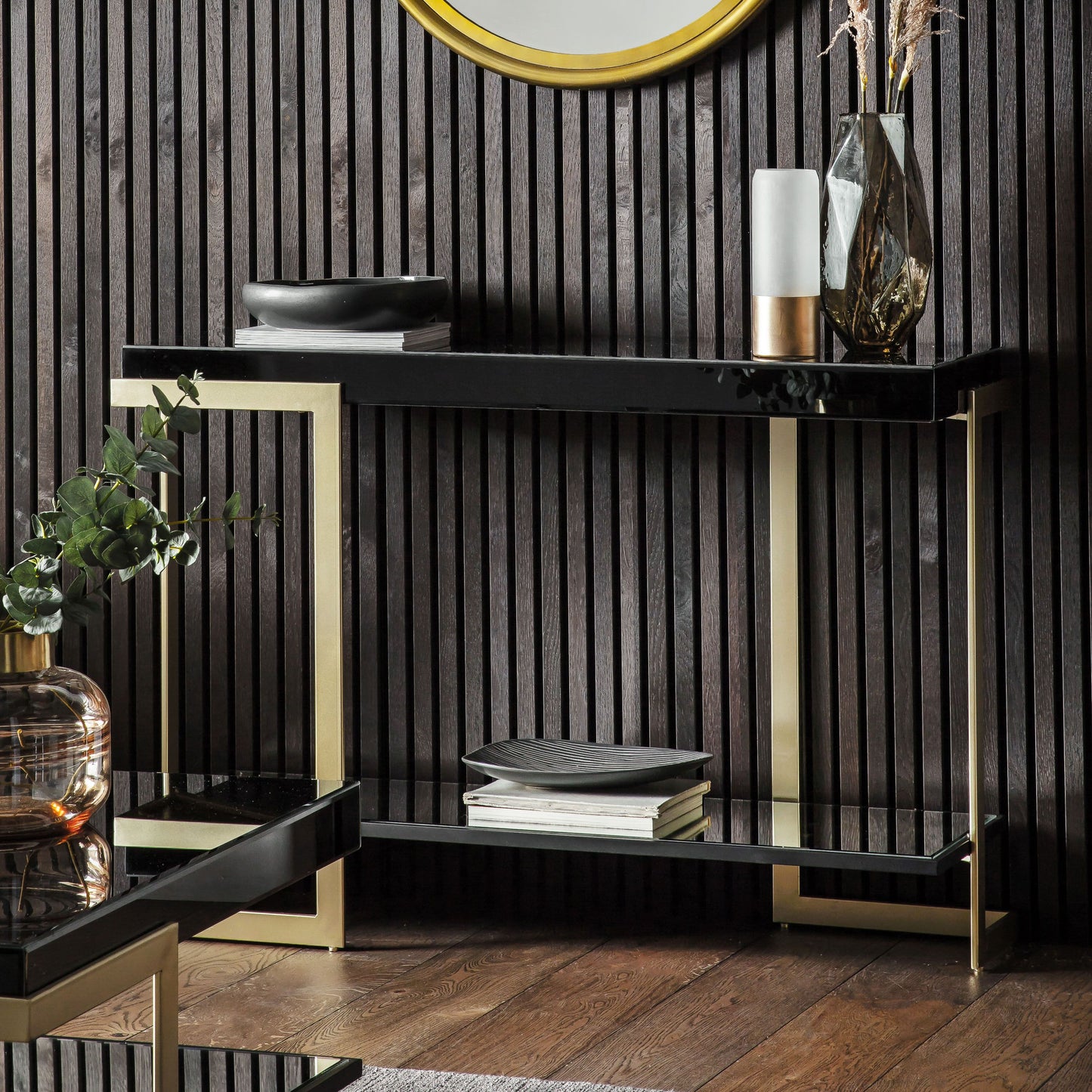 Kensington Black & Gold Console Table