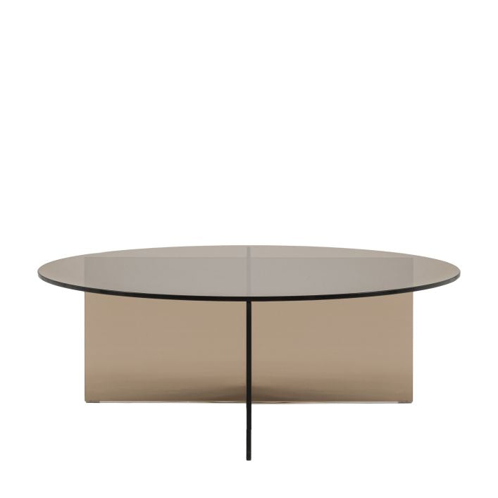 Joya Glass Coffee Table - Charcoal