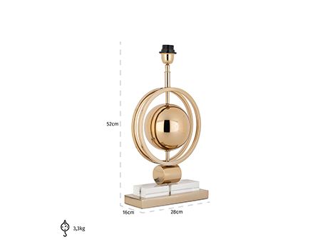 Richmond Interiors Averil Gold Table Lamp - 52cm base only