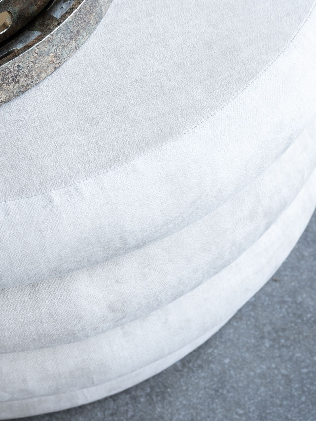 Casa Upholstered Storage Ottoman - Cream