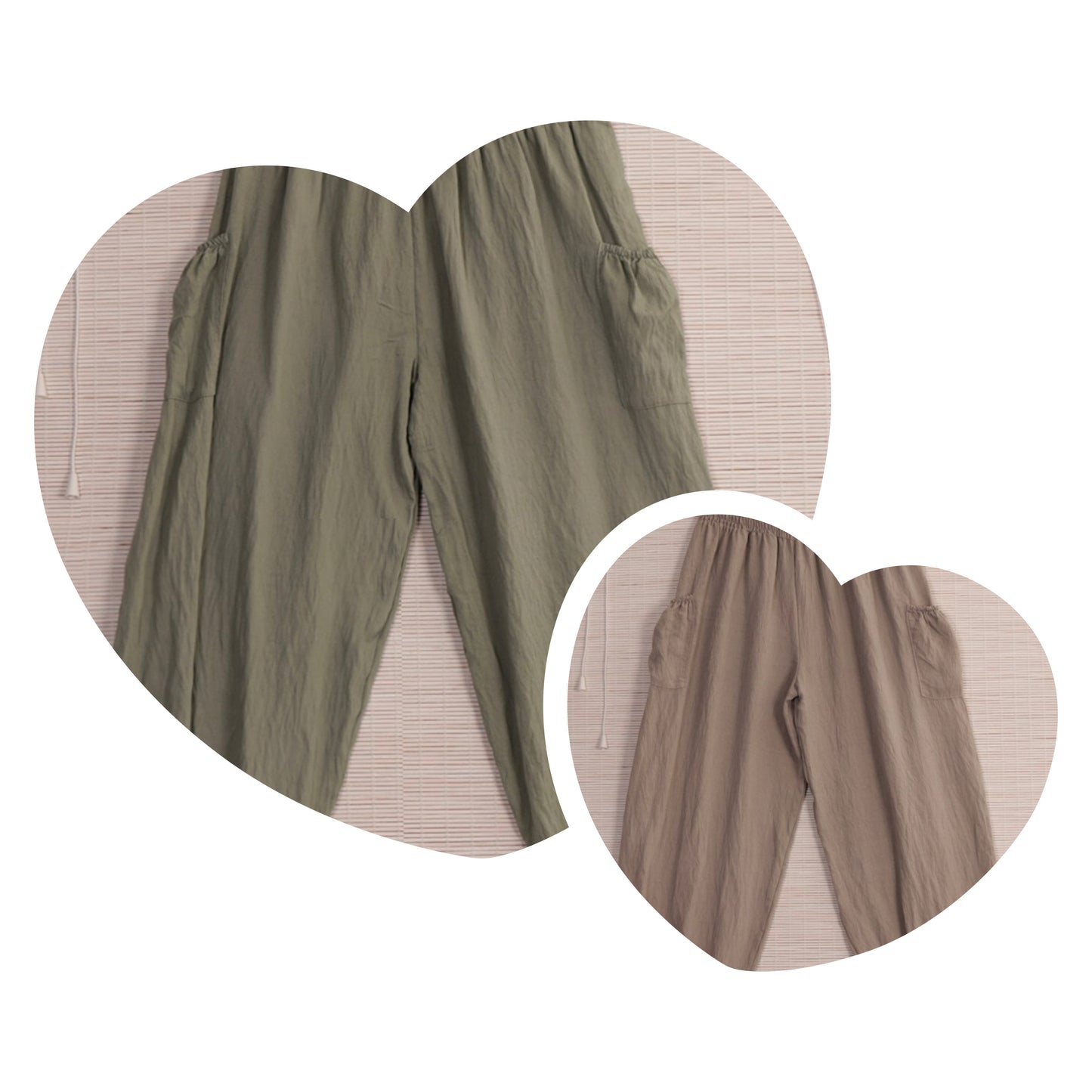 Harem pants with side pocket