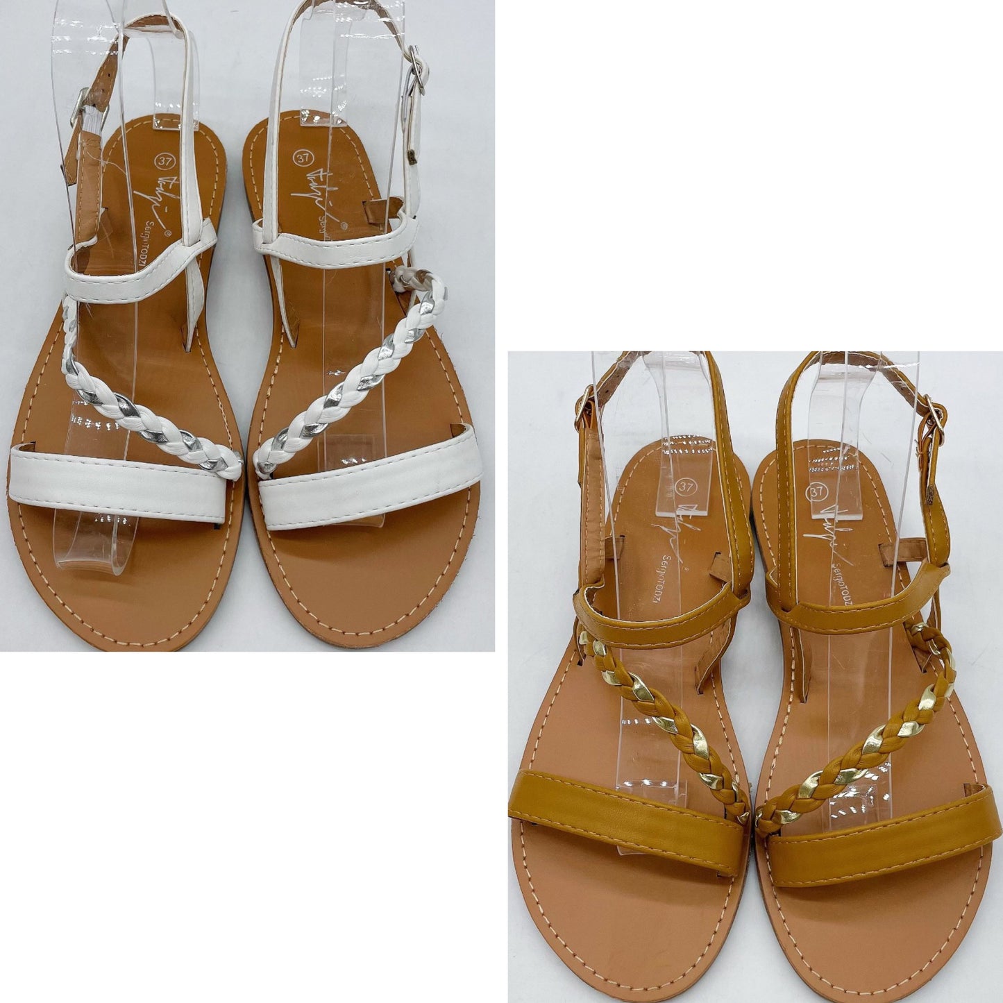 Braided strap sandal