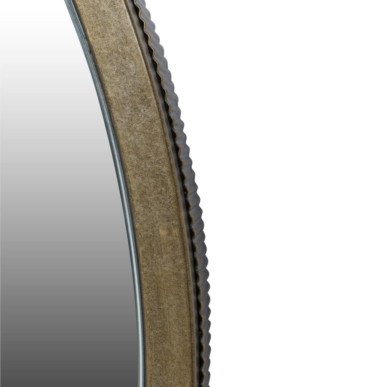 Belvedere Aged Gold Round Mirror 80x80cm