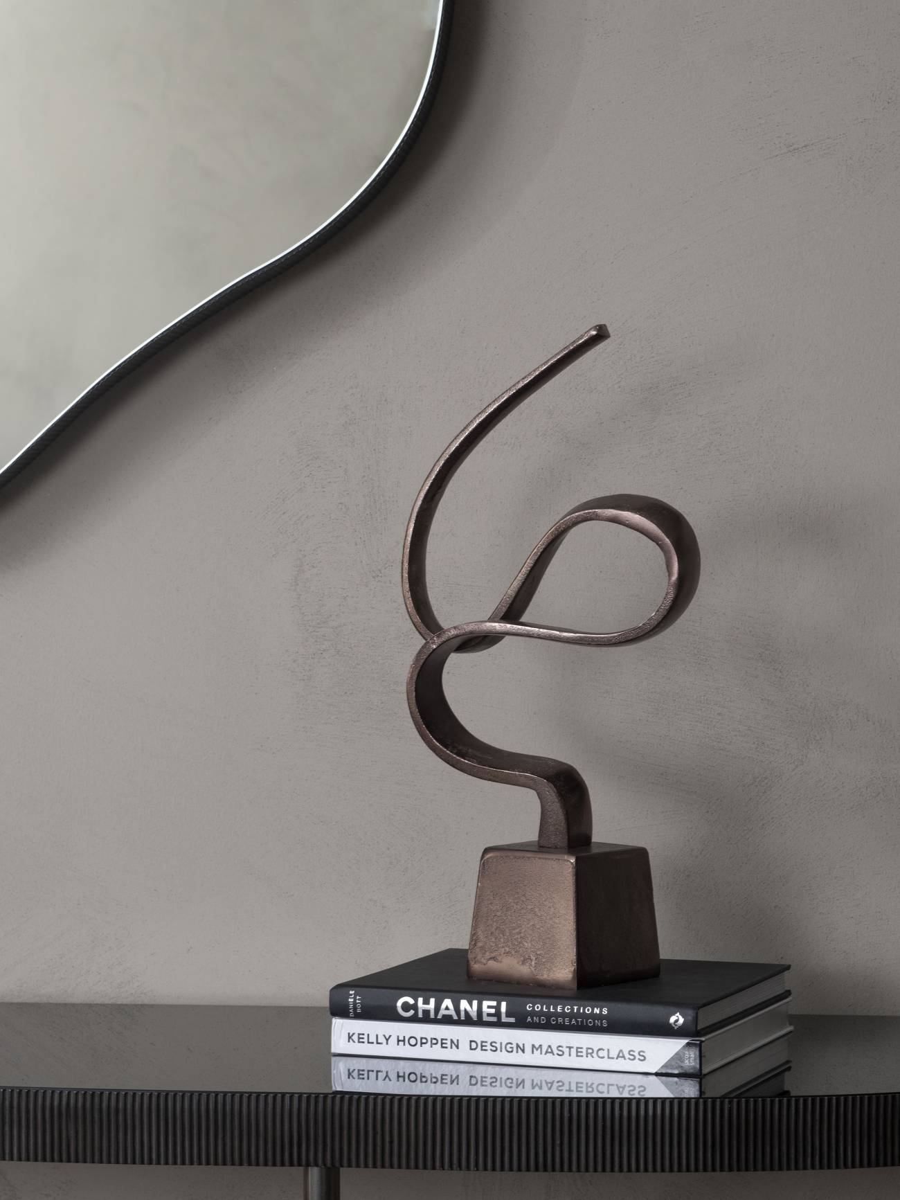 Metallic Bronze Aluminium Wellness Sculpture