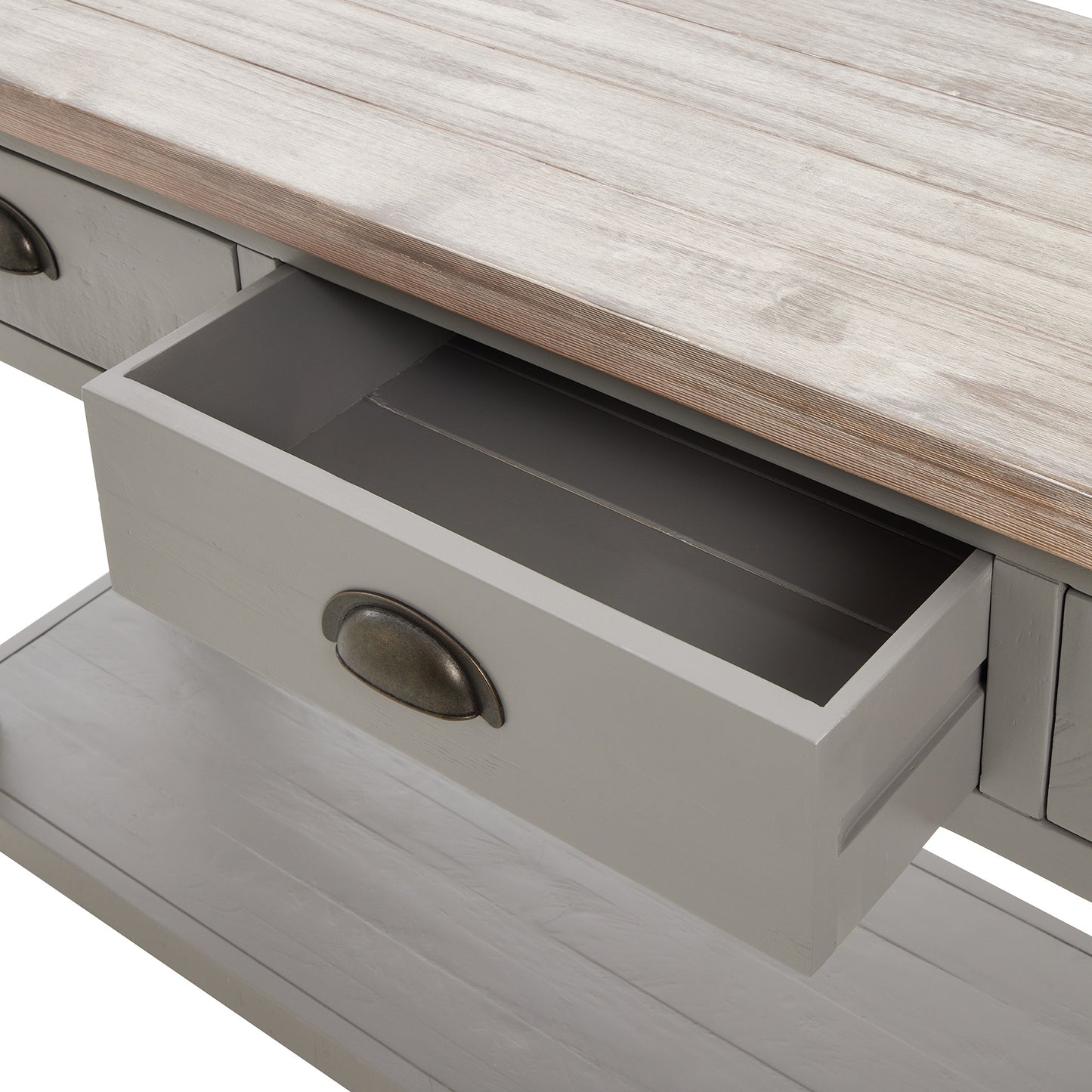 Cambridge Painted Wood Three Drawer Console Table