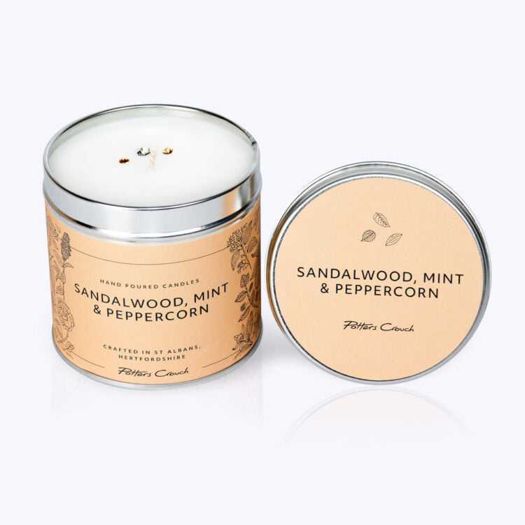Wellness Candle - Mental Strength - Sandalwood Mint & Peppercorn