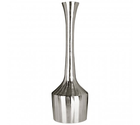 Small Nickel Finish Bottle Neck Vase