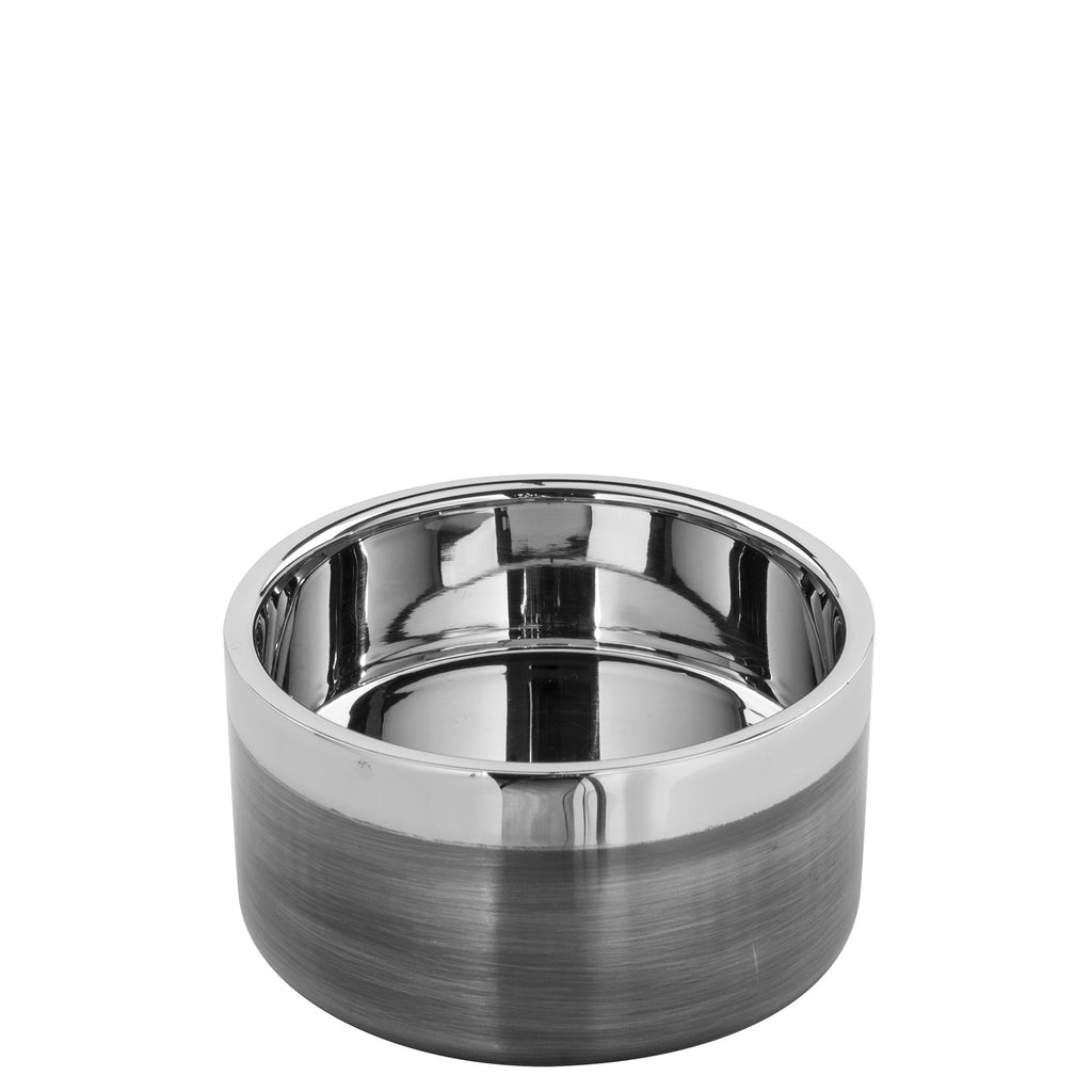 Small Stainless Steel Antique Grey Candle Holder