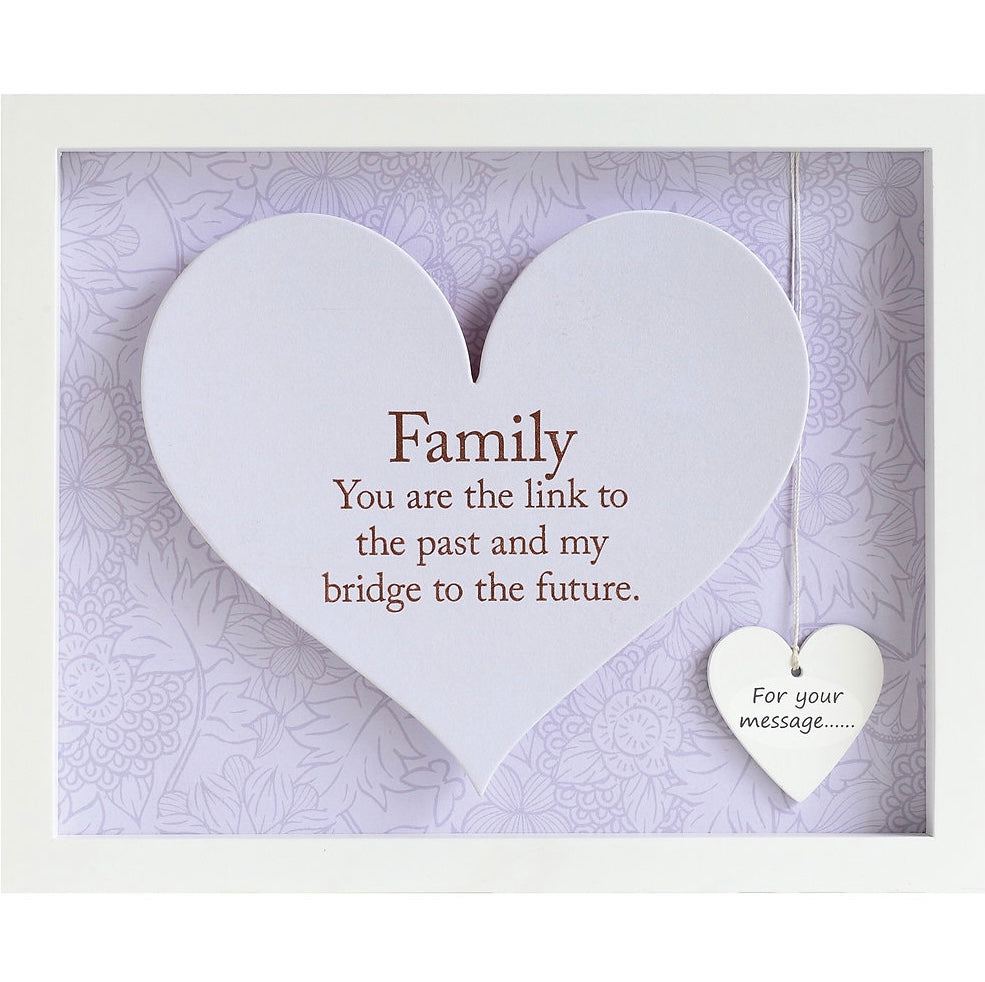 Heart Framed Wall Art - Family