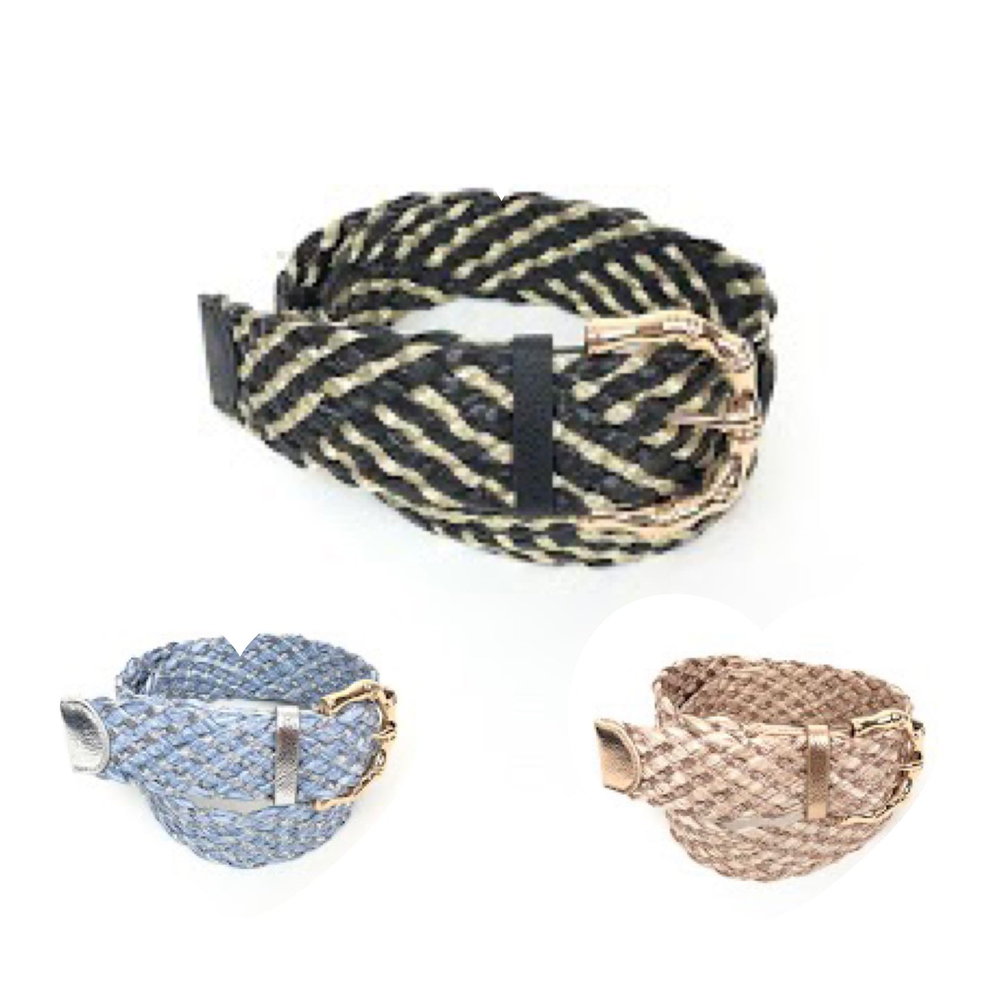 Metallic Woven Belt