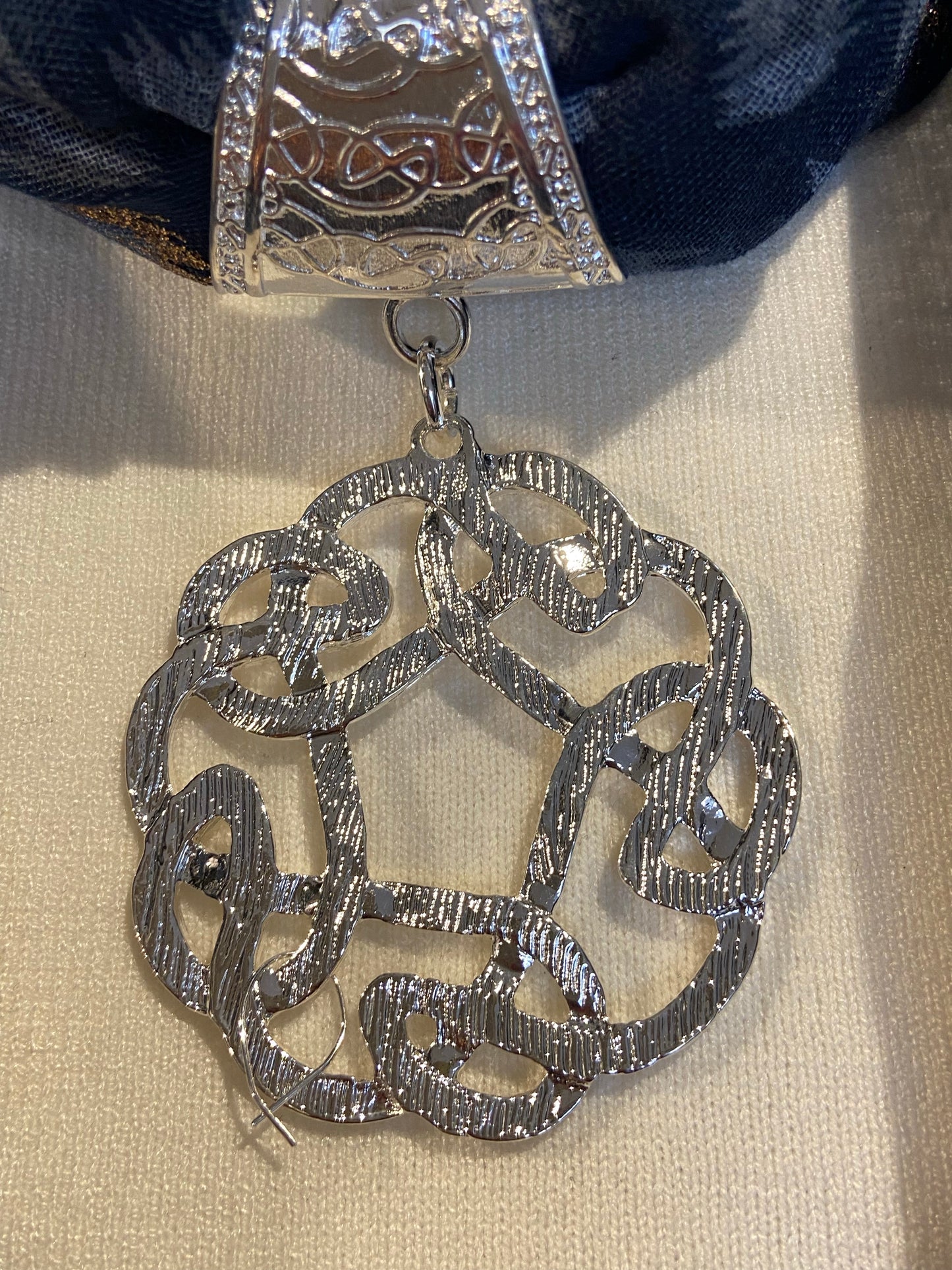 Celtic Design Silver Scarf Rings