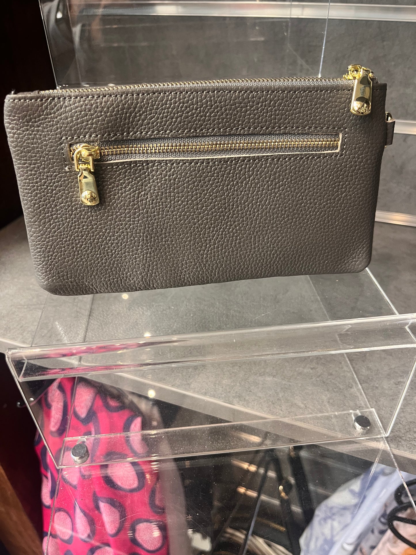 Bee Logo Leather Wallet