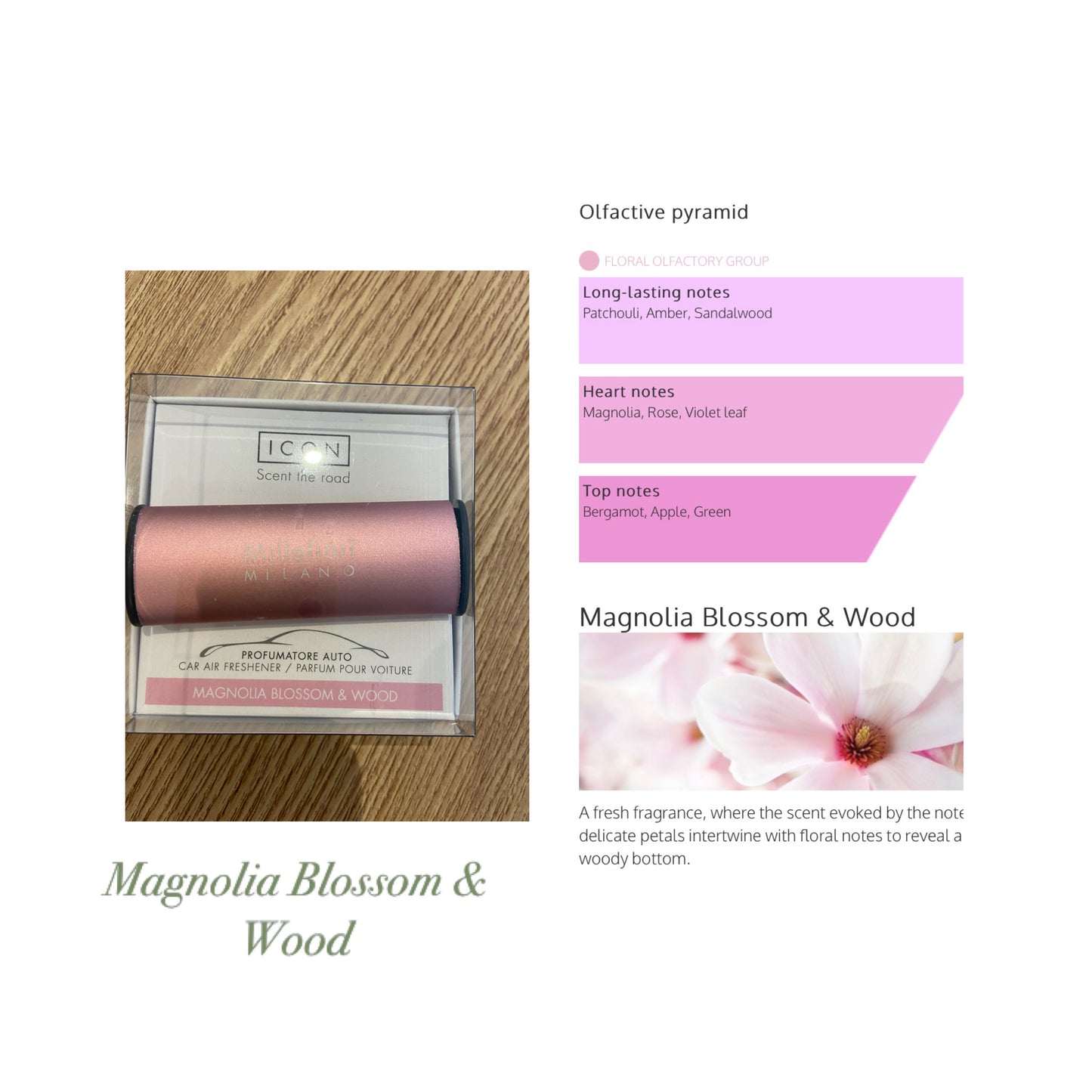 Millefiori car freshener - 6 fragrances available