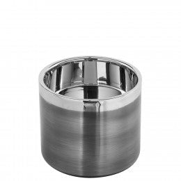 Medium Stainless Steel Antique Grey Candle Holder