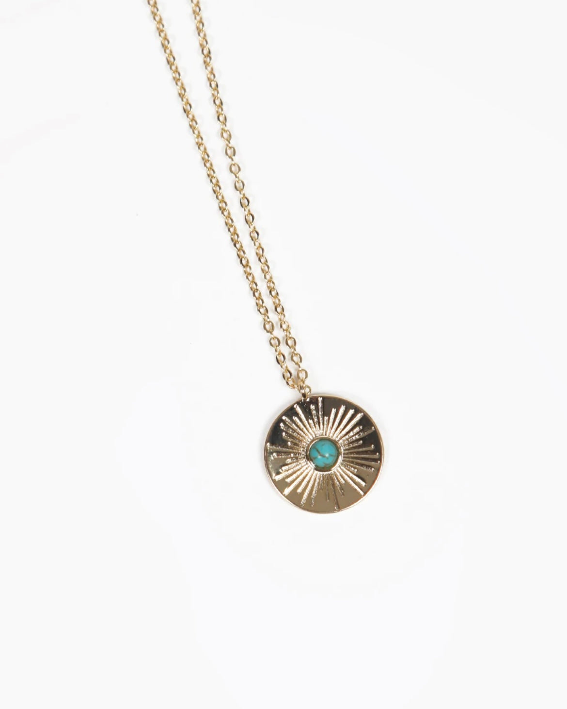 Short Coin Colour Stone Necklace