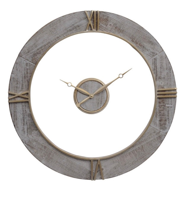 Grey Floating Wall clock 70 x 70