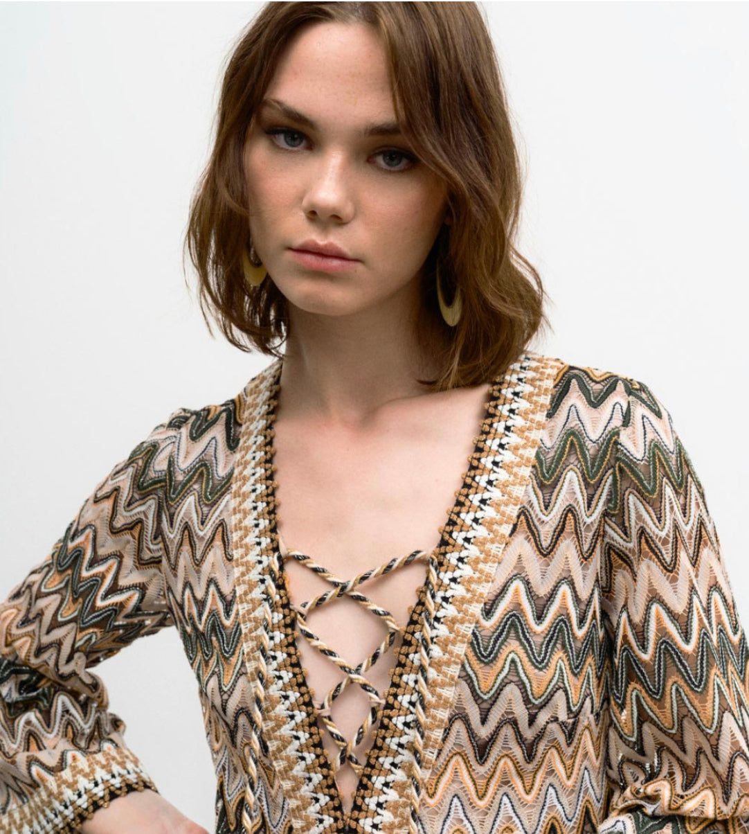 Access fashion Mini ethnic dress