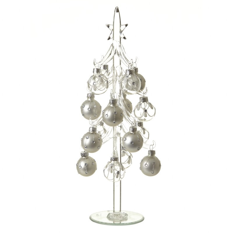 Glass Christmas Bauble Tree