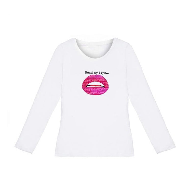 KT & BB “Read my Lips” Words to Live By L/S T-Shirt