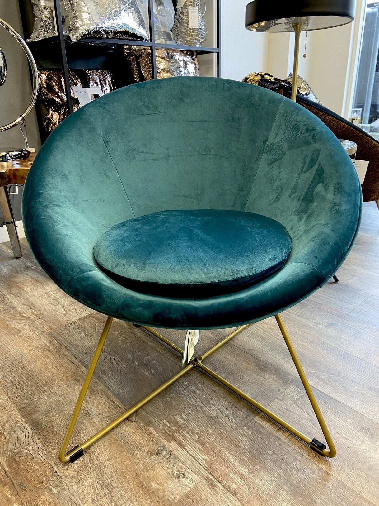 Teal Cocktail Chair