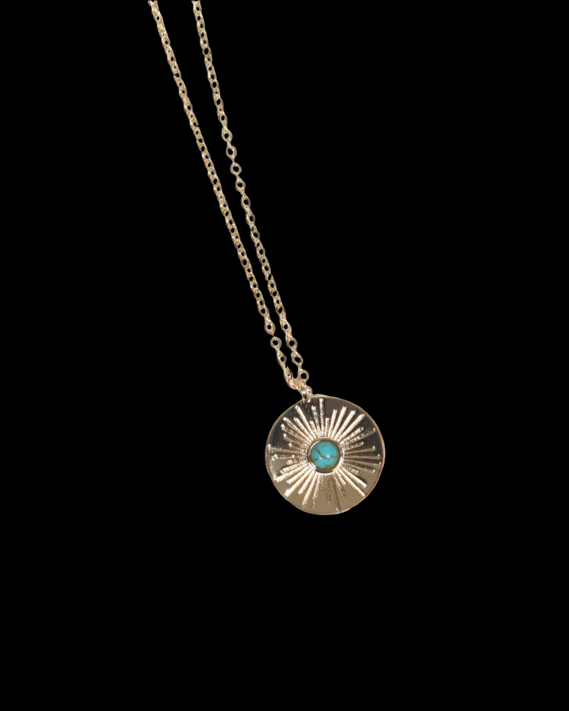 Short Coin Colour Stone Necklace