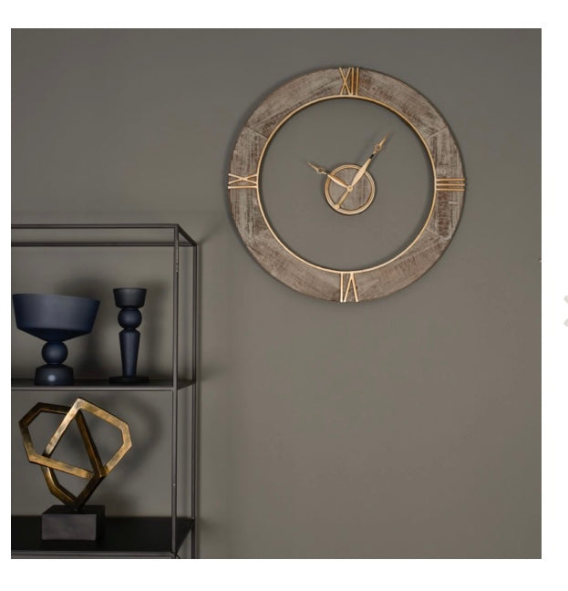Grey Floating Wall clock 70 x 70