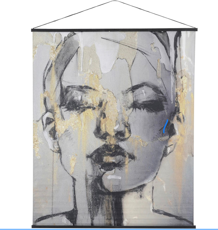 Sketched Female Wall Art