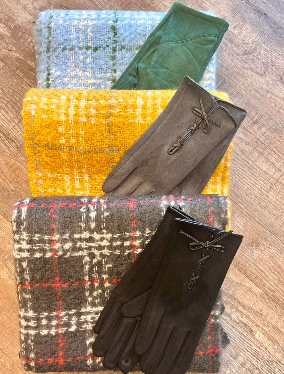 Chenille Tartan Blanket Scarf (Boxed)