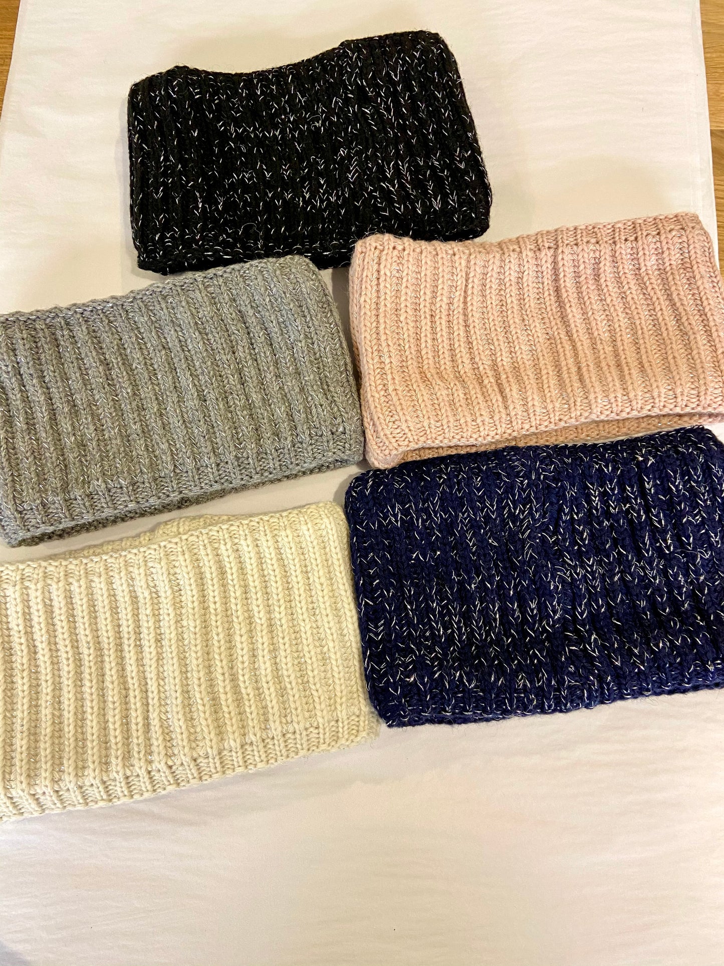 Wool blend lined winter headband
