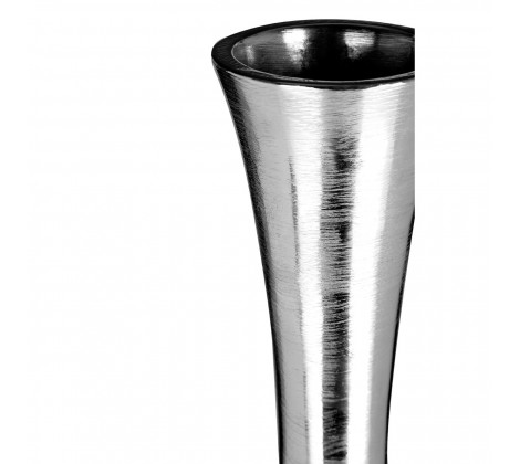 Small Nickel Finish Bottle Neck Vase