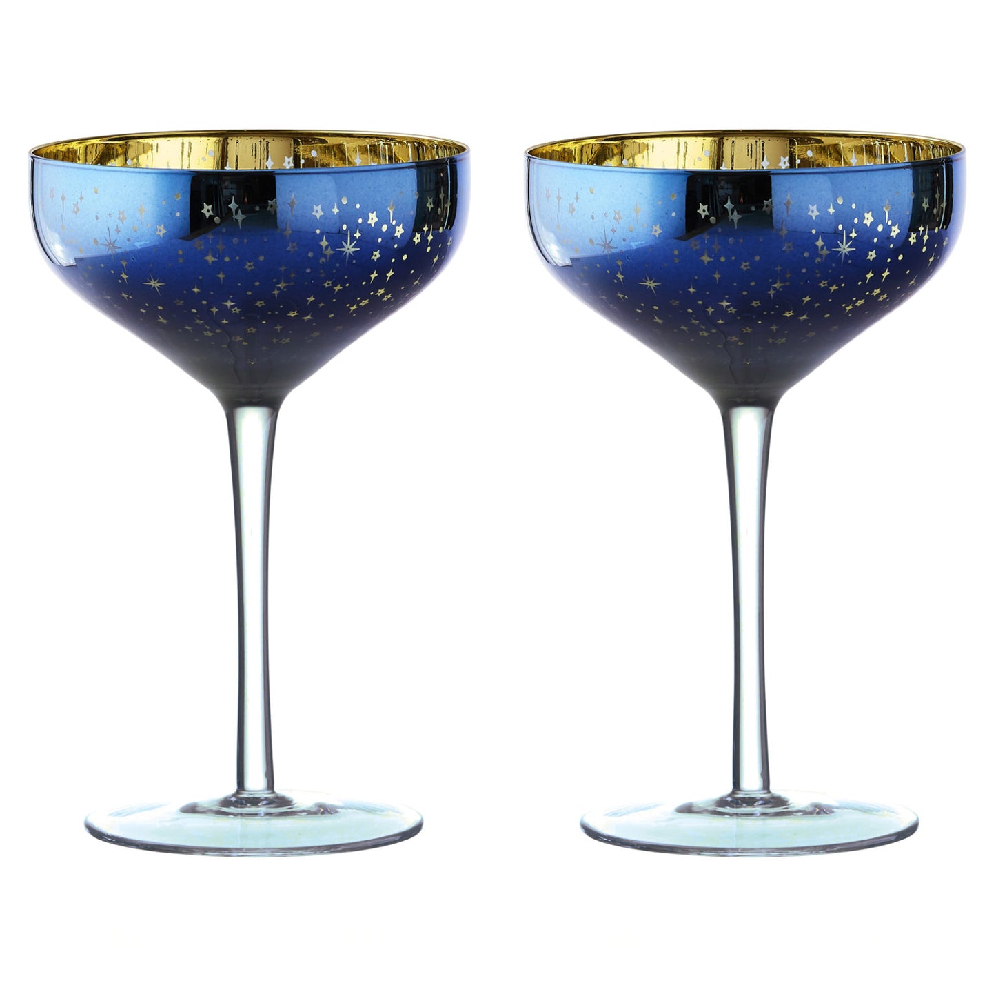 Galaxy Champagne Saucers -Set 2 (Boxed)