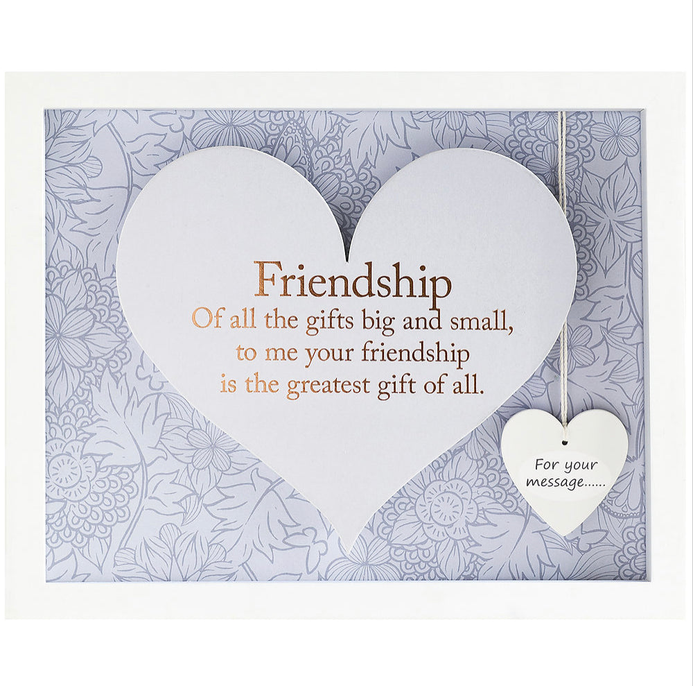 Heart Framed Wall Art  - Friendship