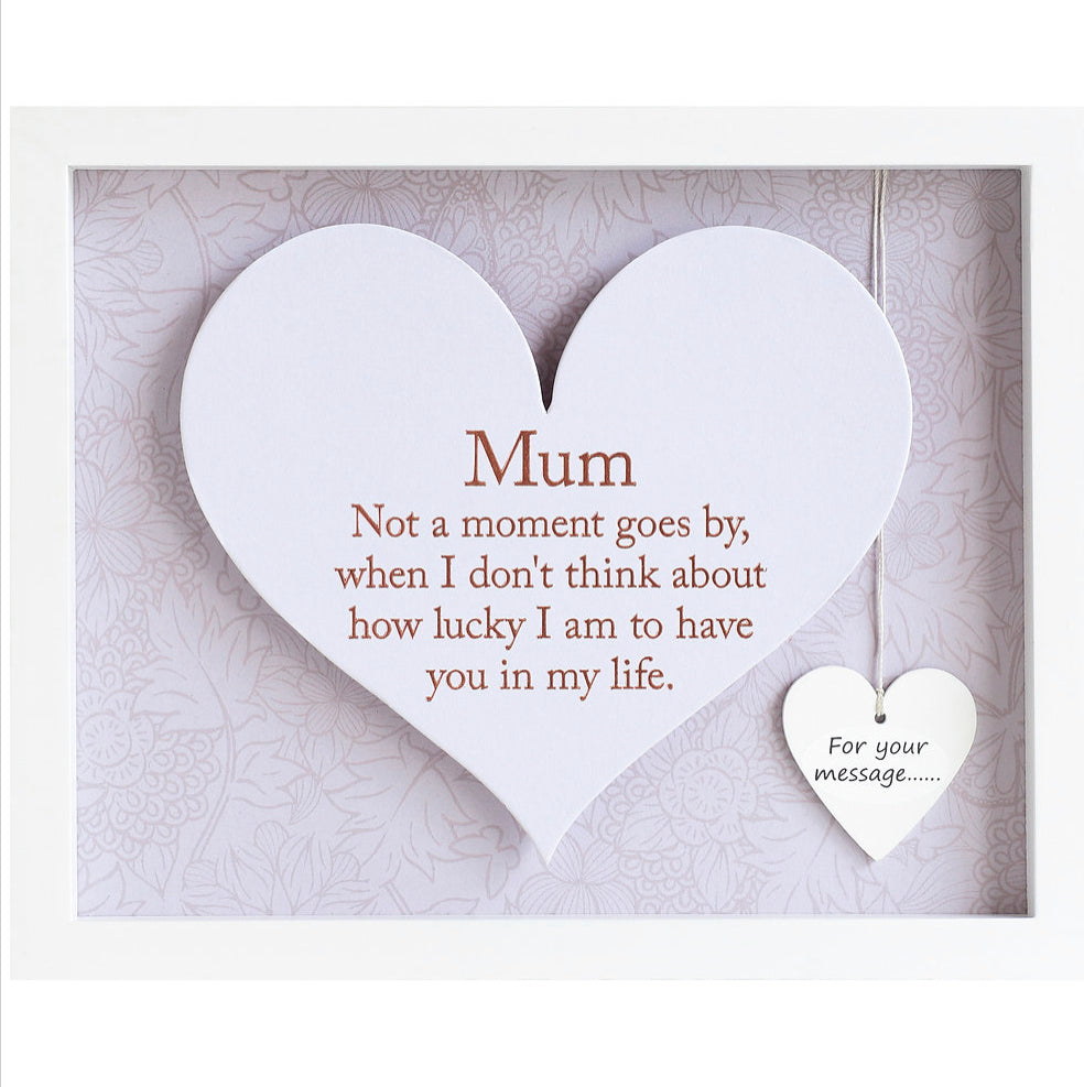 Heart Framed Wall Art - Mum