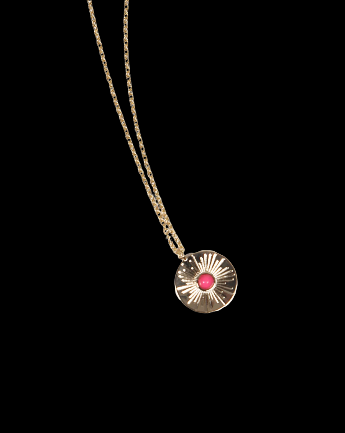 Short Coin Colour Stone Necklace