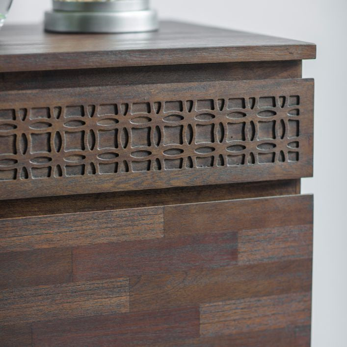 Bali 4 Drawer Chest - Brown
