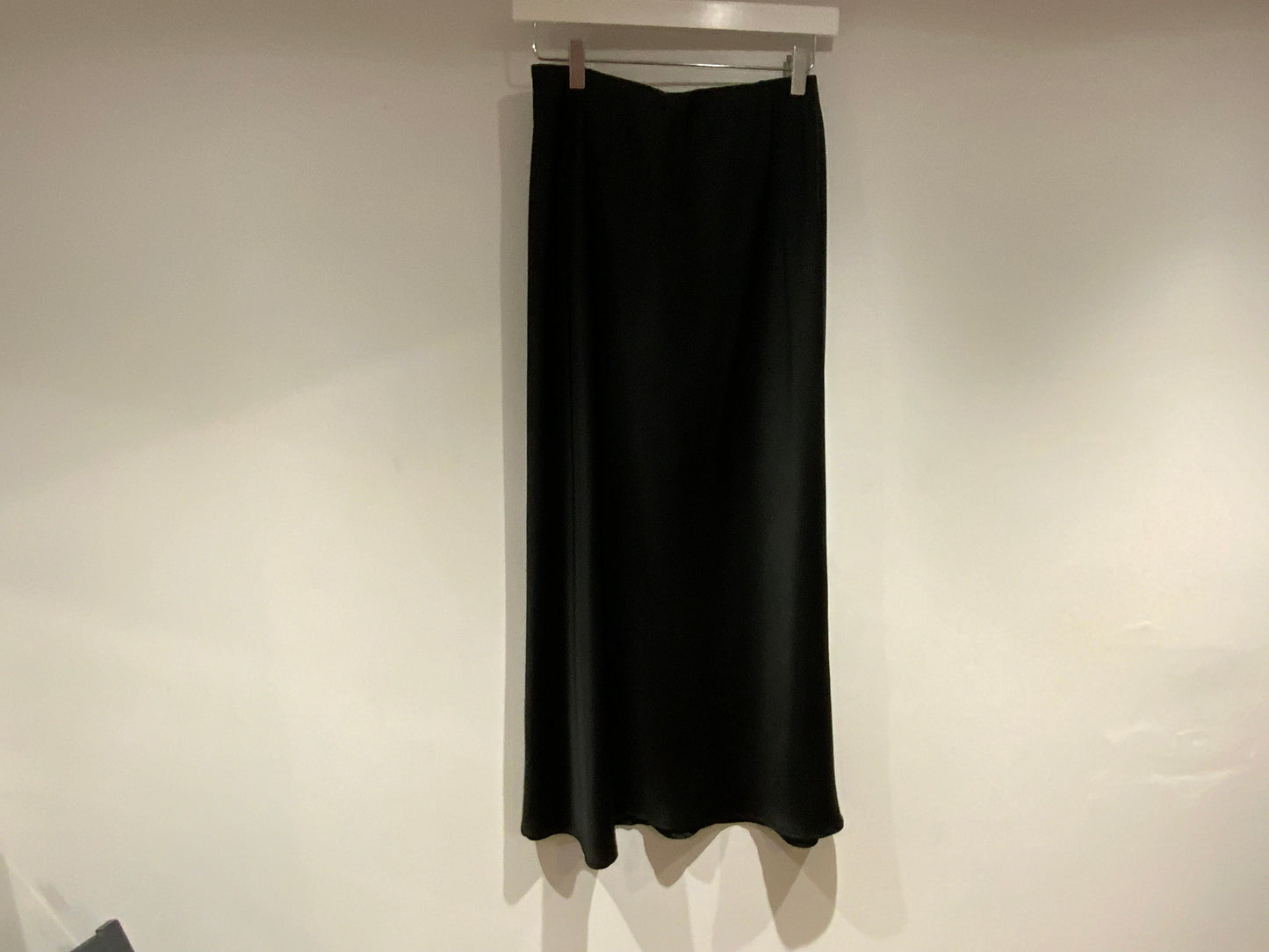 Satin Elasticated Waist Midi Skirt