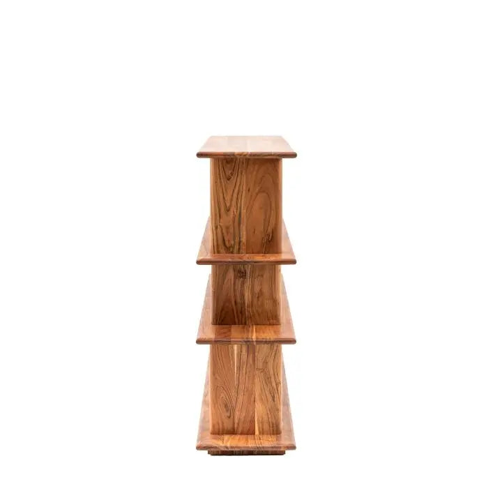 Loft Solid Wood Acacia Open Display Shelving Unit