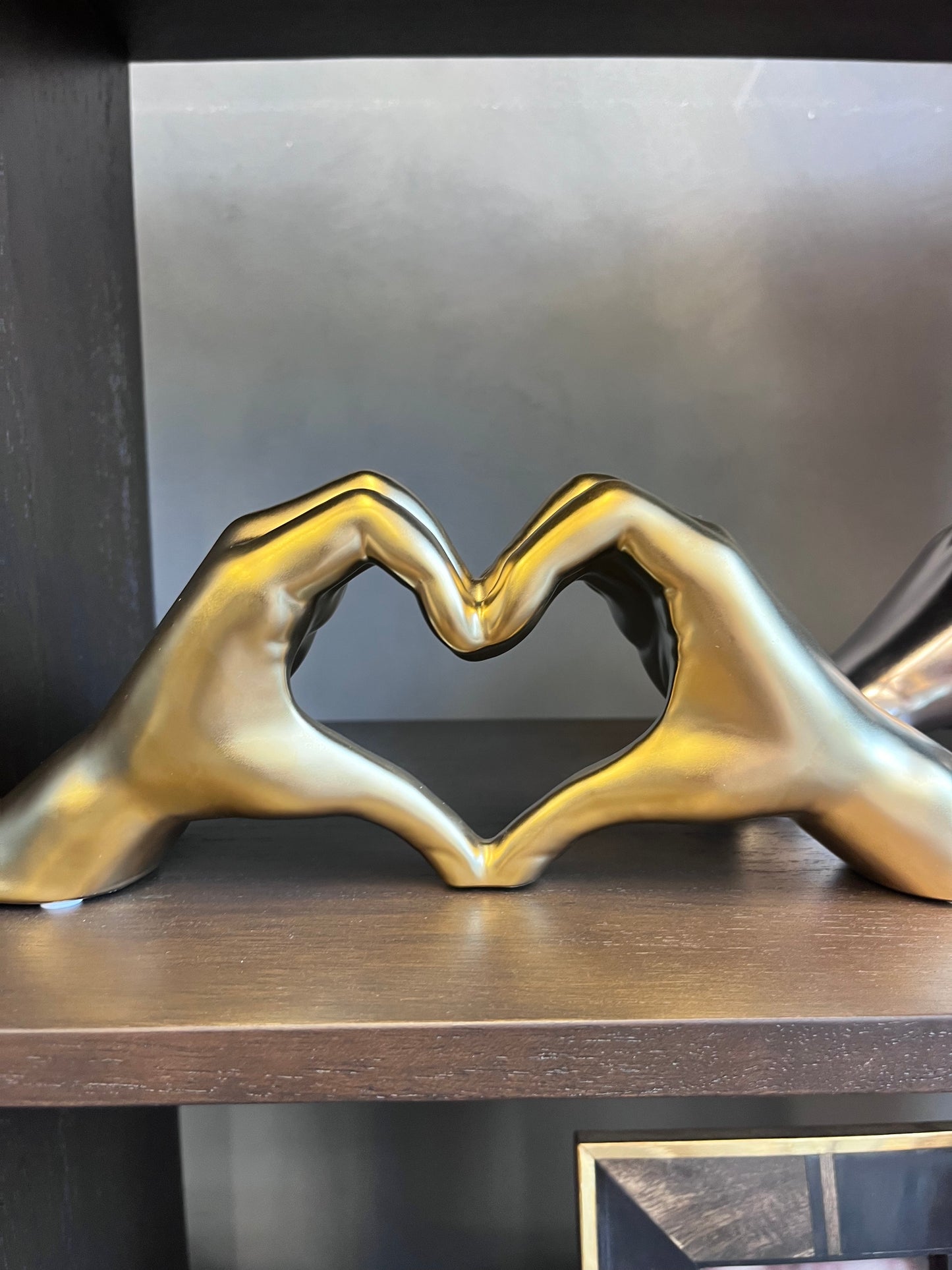 Holding Hearts Hand Sculpture