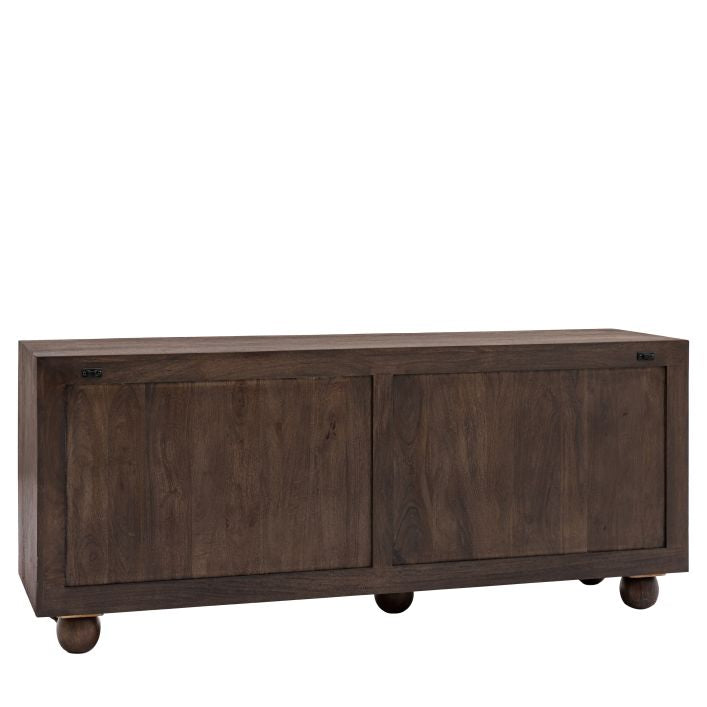 Lila Walnut Stained Mango Wood Sideboard - Large