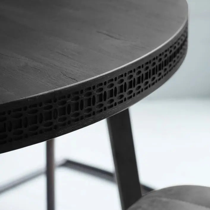 Bali Round Dining Table - Black