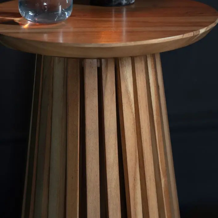 Bartello Slatted Side Table
