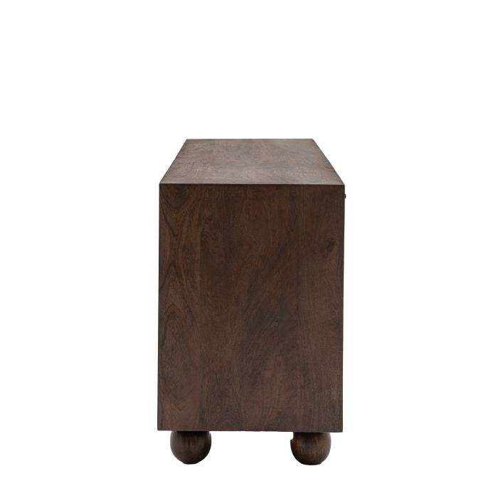Lila Walnut Stained Mango Wood Sideboard - Large
