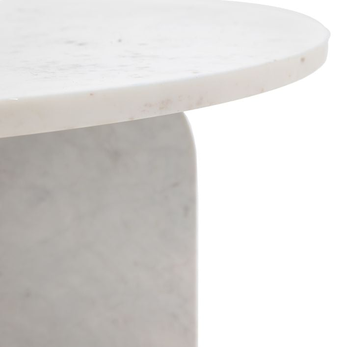 Remi Marble Coffee Table - White Marble