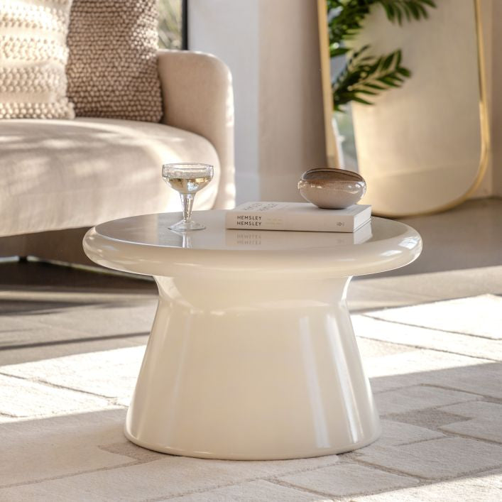 Ria Coffee Table - Glass Reinforced Concrete - Cream