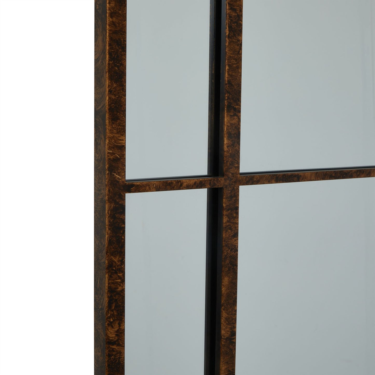 Rust Effect Large Arched Window Mirror 80x 200