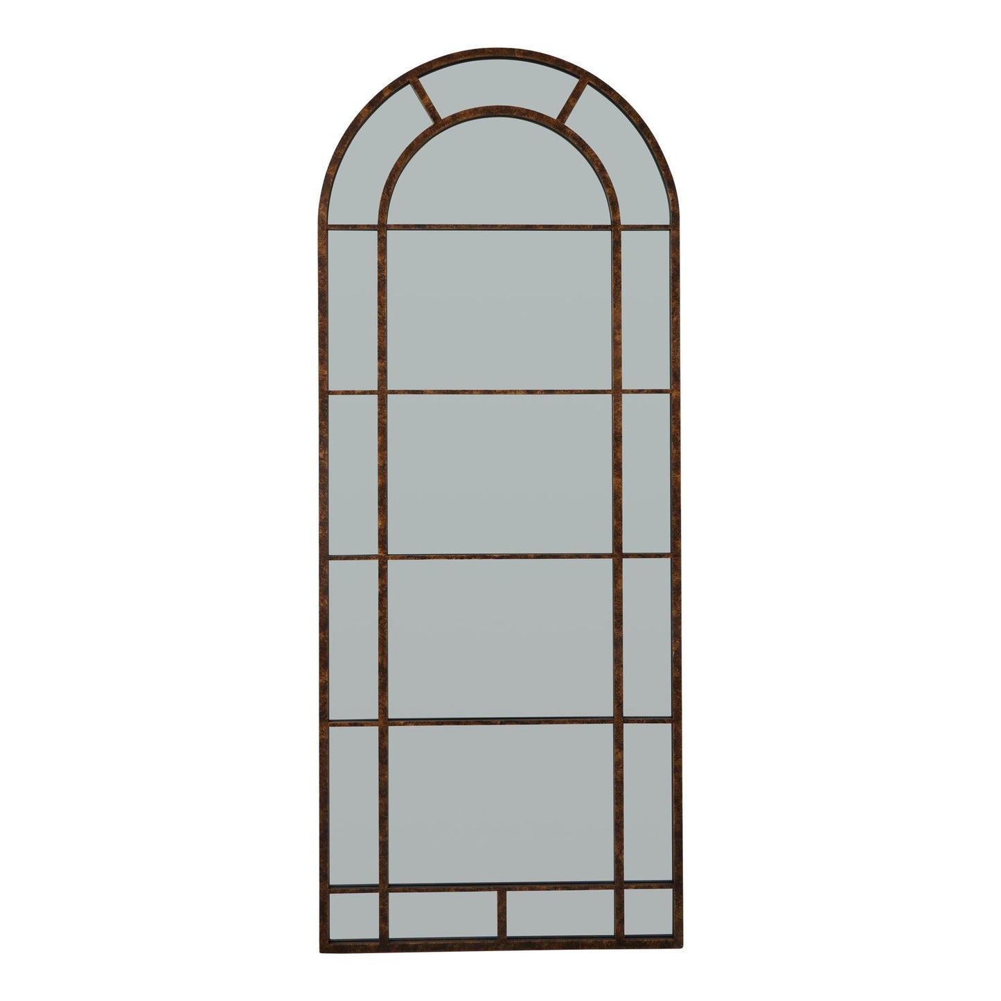 Rust Effect Large Arched Window Mirror 80x 200