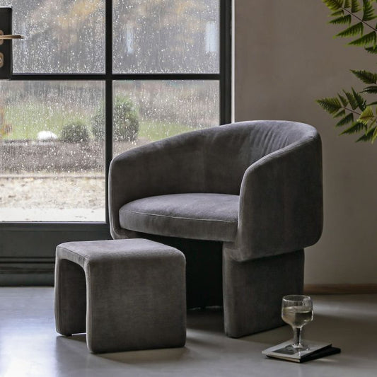 Blythe Armchair & Footstool Set
