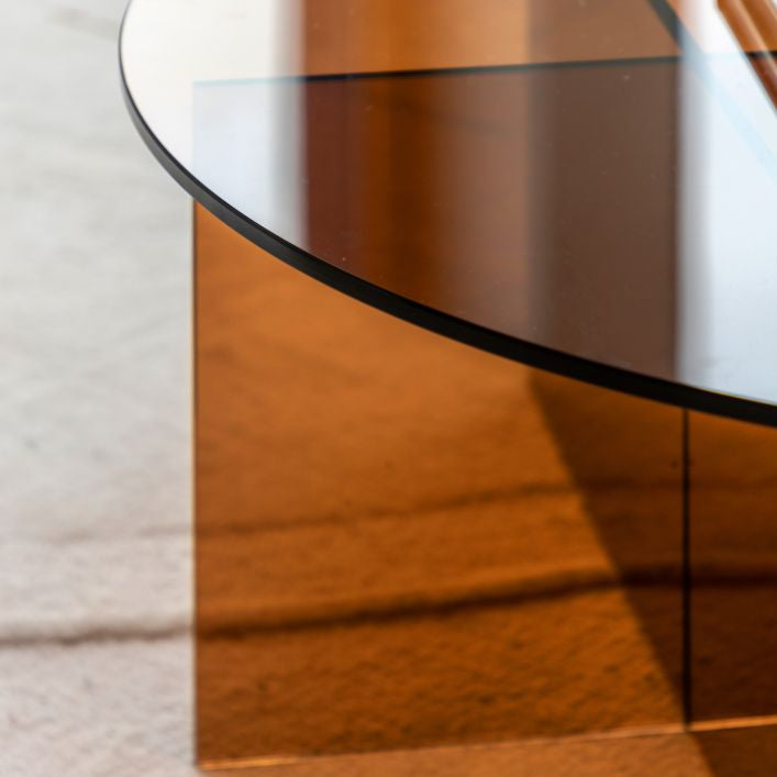 Joya Glass Coffee Table - Bronze