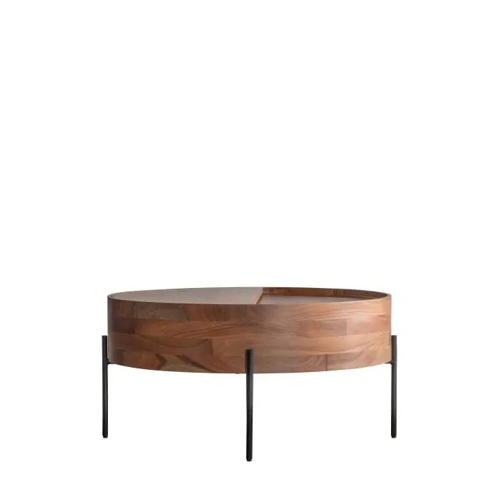 Pia Round Storage Coffee Table