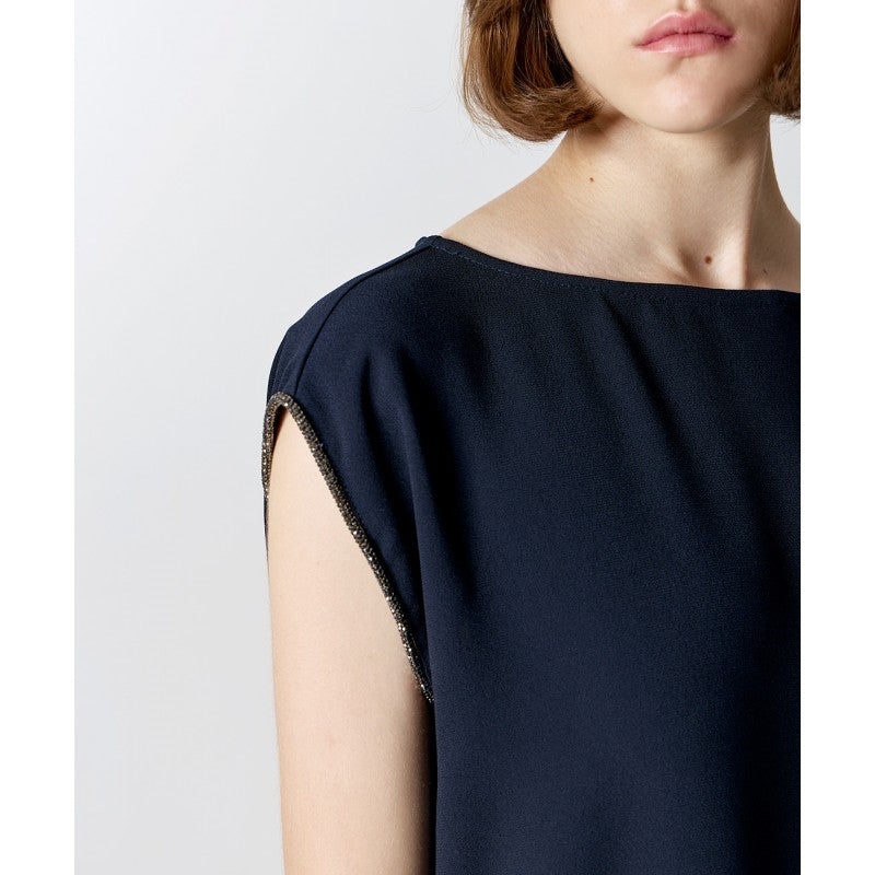 Access Fashion Asymetric Diamanté Sleeve Blouse